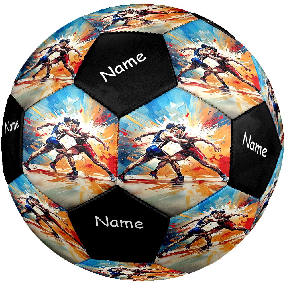 Custom Name wrestling Theme Size 5 Soccer Ball, Suitable for Both Indoor and Outdoor Matches, a Gift Suitable for Everyone.