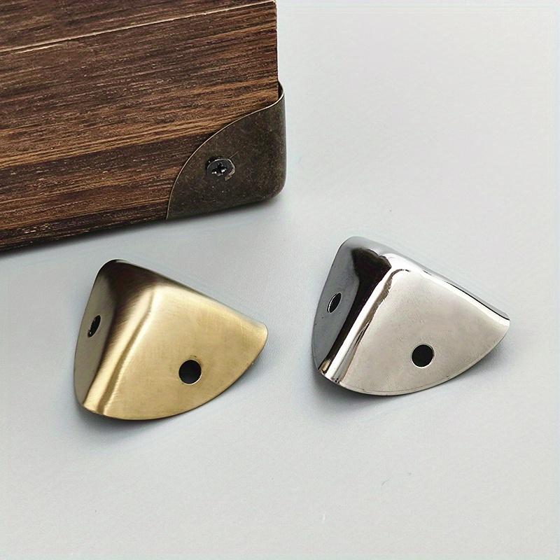 10 Pcs Metal Sheet Corner Wrapping- Gift Box Corner Wrapping Bag Corner Protection Hardware Tools 28mm with Screws Commemorative.