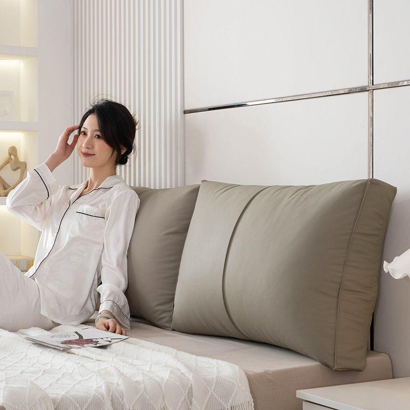 

Подушка для спинки дивана Подушка для спины Ткань Поясничная поддержка дивана Кожаная подушка для спины Клетчатая подушка для спины Новинка Подушка для спинки изголовья татами Sun-Mica Ash Long 60cm high 48cm