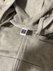 [USED] Tomorrow's Joe Oversized Hooded Zip Hoodie, Gray, Size L
