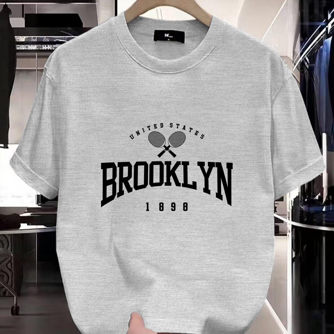 

Brooklyn 1898 Tennis Patternprinting Female T Shirts Hip Hop Breathable T-Shirt Street Summer Clothes Casual Novelty Tshirts 5XL різнокольоровий