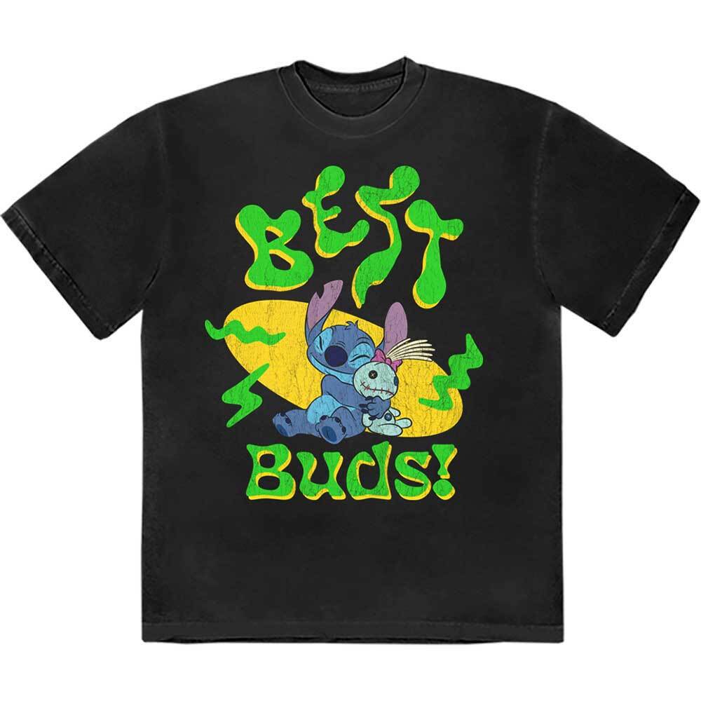 Disney Lilo  StitchStitch Best Buds T-Shirt Black New Unisex T-Shirt L