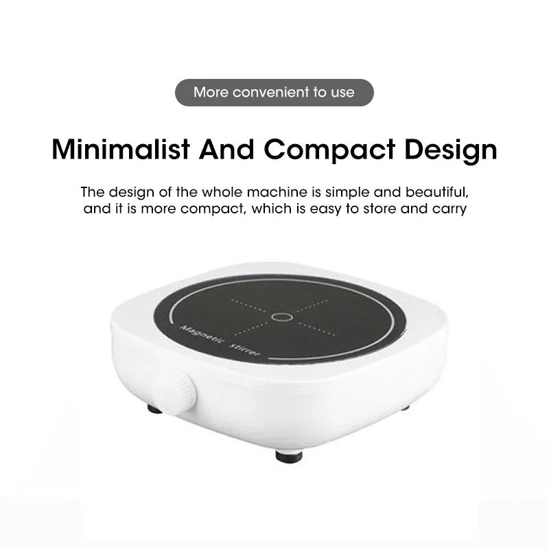 Magnetic Stirrer Lab Equipment Magnetic Agitator Electric Magnetic Mixer 110v - 220v With Stir Bar 2L 4000RPM Mixing Coffee Milk