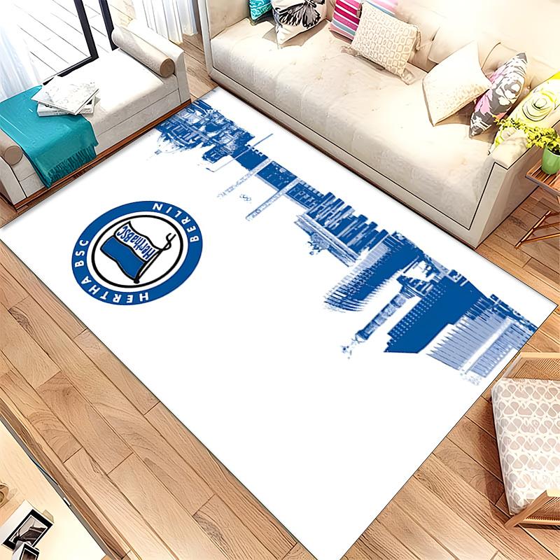 Hertha Berliner Sport Club (5) Rug Suitable For Living Rooms Bedrooms Computer Rooms Dining Areas And Placement Under Tables And Chairs Also An Ideal