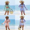 Fashion Sexy Print Bikini Three Piece Swimsuit For Water Sports Women