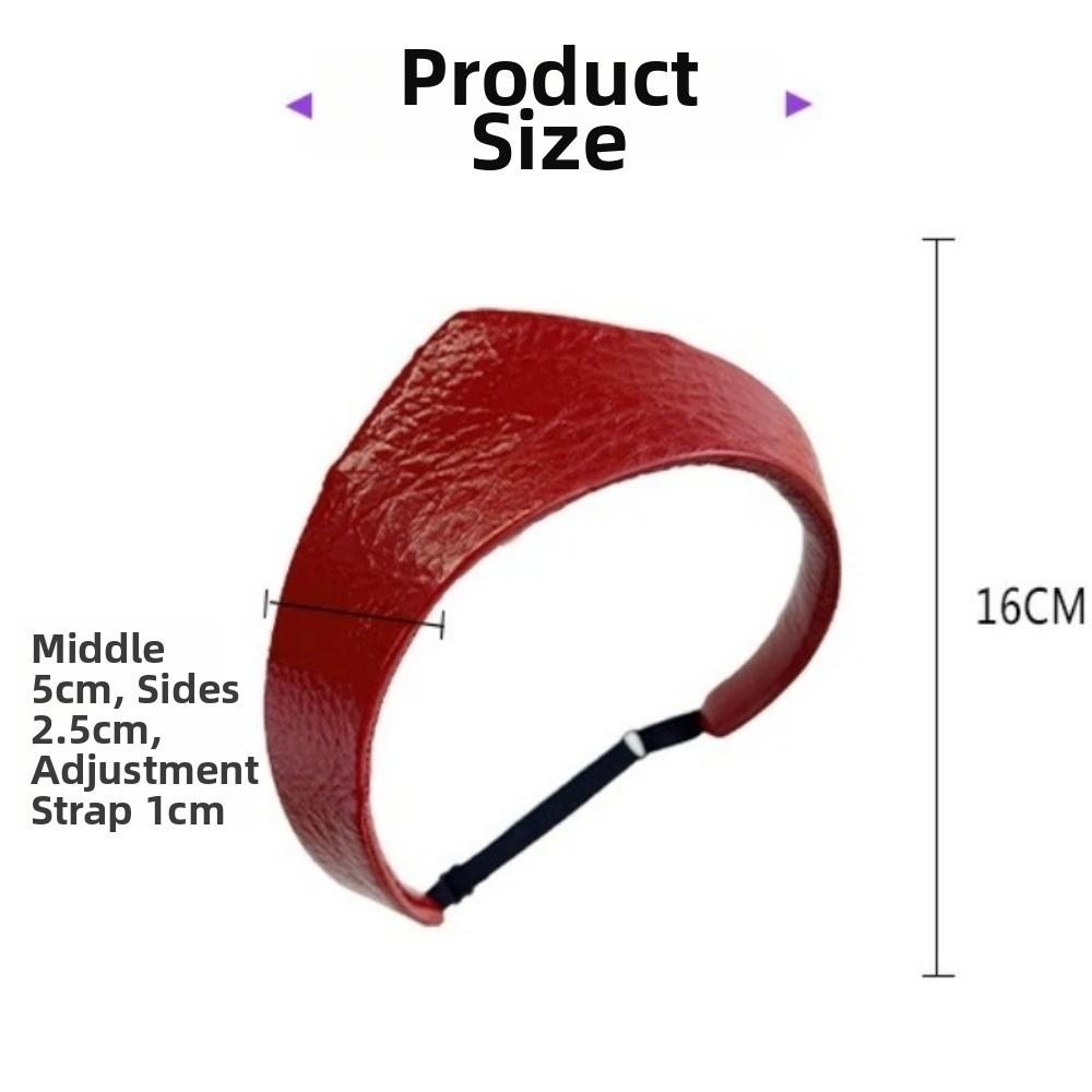Kožená dámská čelenka Nastavitelný obruč do vlasů Vintage korunka Čelenka do vlasů Dámské pokrývky hlavy