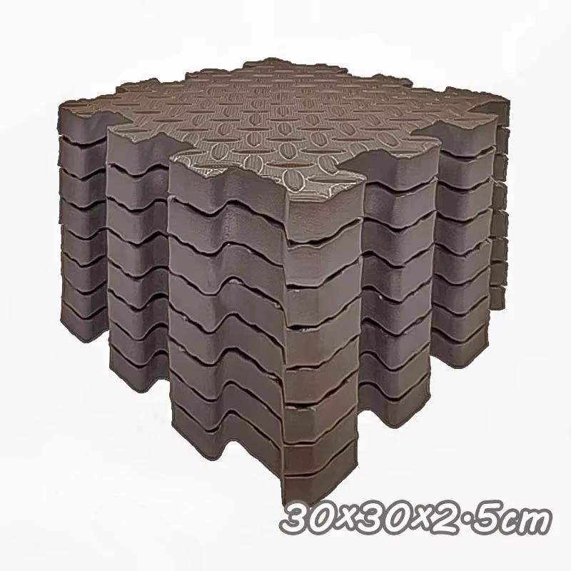 8-Piece Pack 2.5cm Thickened Baby Play Mat Non-slip Fall-proof Reusable Children's Rug Helps Train Kids Independent Thinking