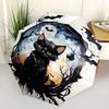 1pc Noble Black Cat Art Pattern Automatic Umbrella Is Fashionable and Good-Looking, a Portable 3-Fold Umbrella, Suitable for Travel and Daily Use