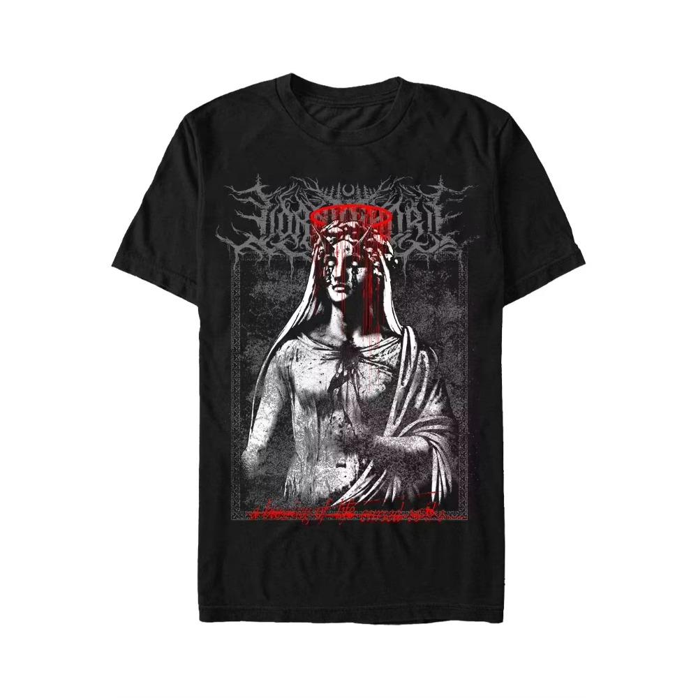 Lorna Shore Angels T-Shirt Peripheral Pattern Printing Summer Luxury Brand Men's and Women's T-Shirts Short Sleeves Tops