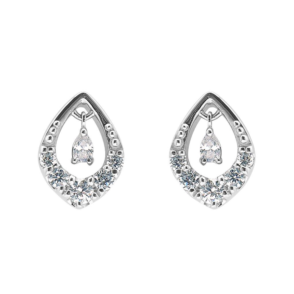 Pinky Dianne Silver Cubic Zirconia Earrings VPRPD52230 &