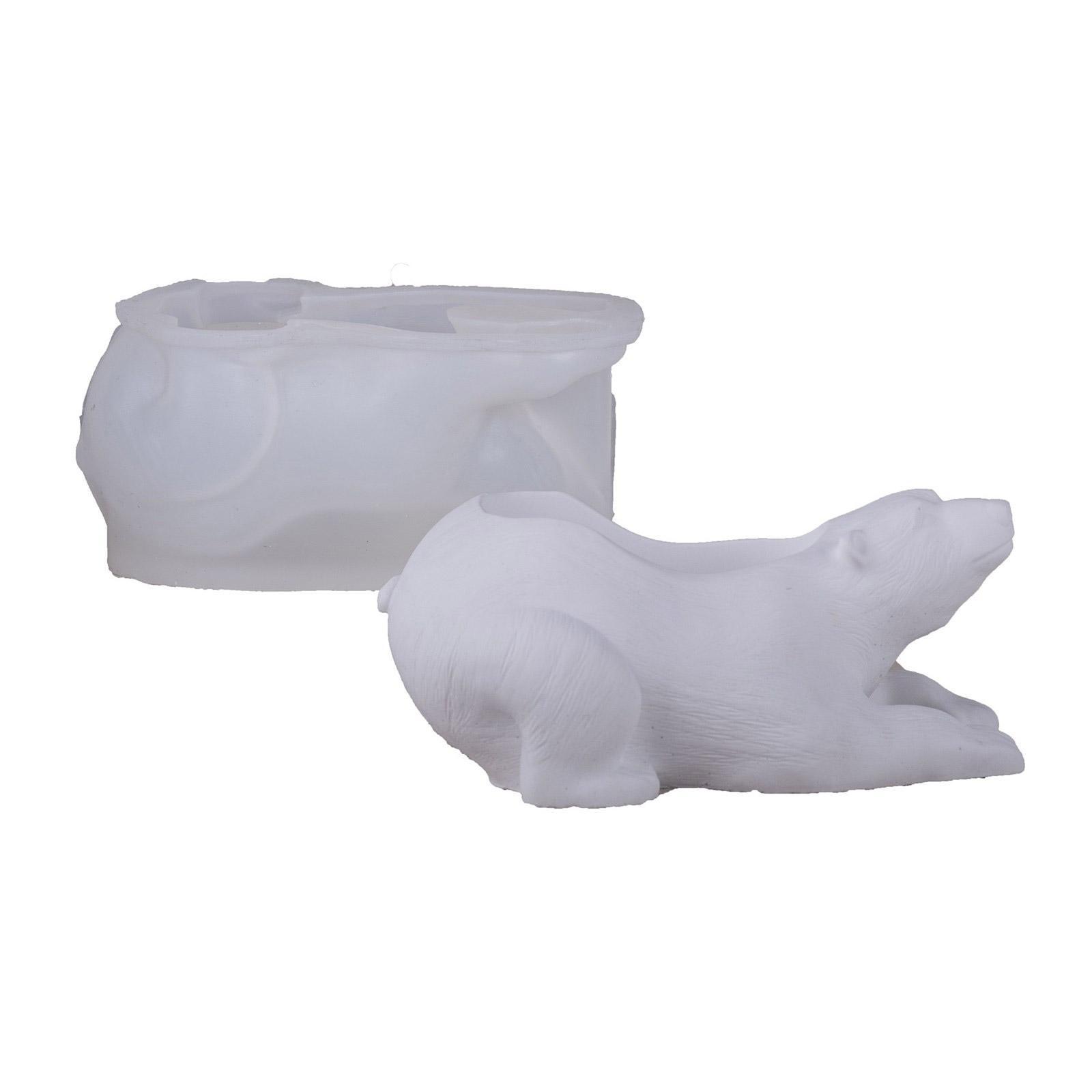 

Creative Arctic Animal Silicone Planter Mold Handmade Flower Pot Candle Holder Crafting Tool Safe Non Toxic Durable Silicone