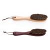 Horsehair Clothes Brush Handheld Wood Handle Replacement Household Coat Hair Beard Brushes Cleaning Tool with Lanyard