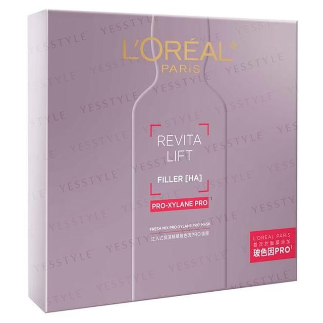 L OREAL PARIS - Revita Lift Filler HA Fresh Mix Pro-Xylane Pro Mask 5 pcs