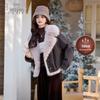 Bailuyu Designer Thick Plush Fleece Coat for Women