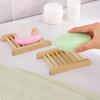 Jabón de baño para el hogar, soporte de bambú, jabonera, estuche de ducha, soporte Original de madera Natural, suministros de limpieza, almacenamiento, herramientas de uso interior