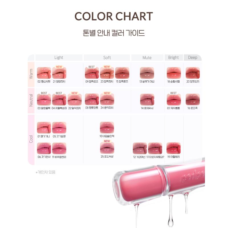 CLUB CLIO PERIPERA Ink Mood Glowy Tint 25colors, 4g (25 Options)