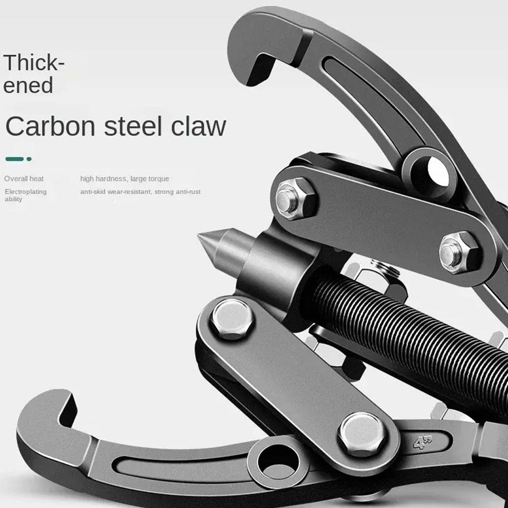 3/4/6Inch Three-Jaw Gear Puller Reversible Pulley Remover Tool Bearing Flywheel Removal Kit Heavy Duty Professional Grade