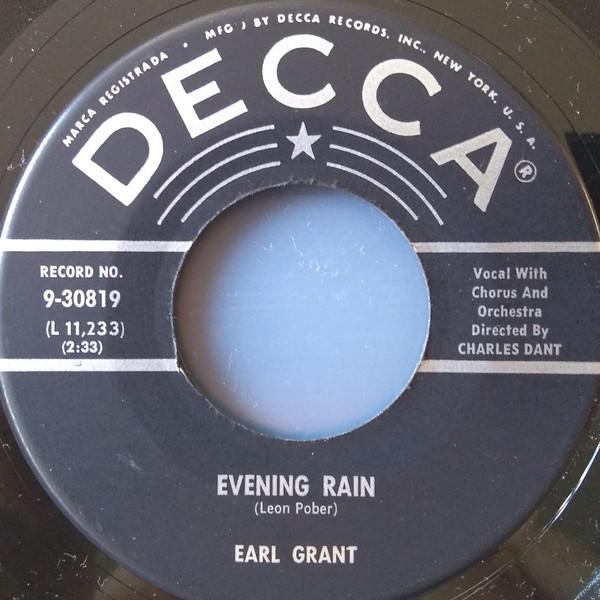 7inch Record EARL GRANT - Evening Rain 930819 Decca 1959 US Jazz Used