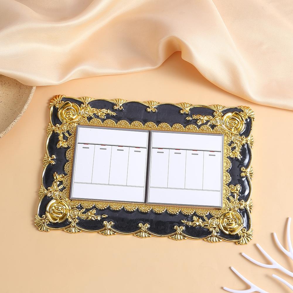 

1Pcs Switch sticker rose crossover switch cover living room bedroom home light socket 23x16cm