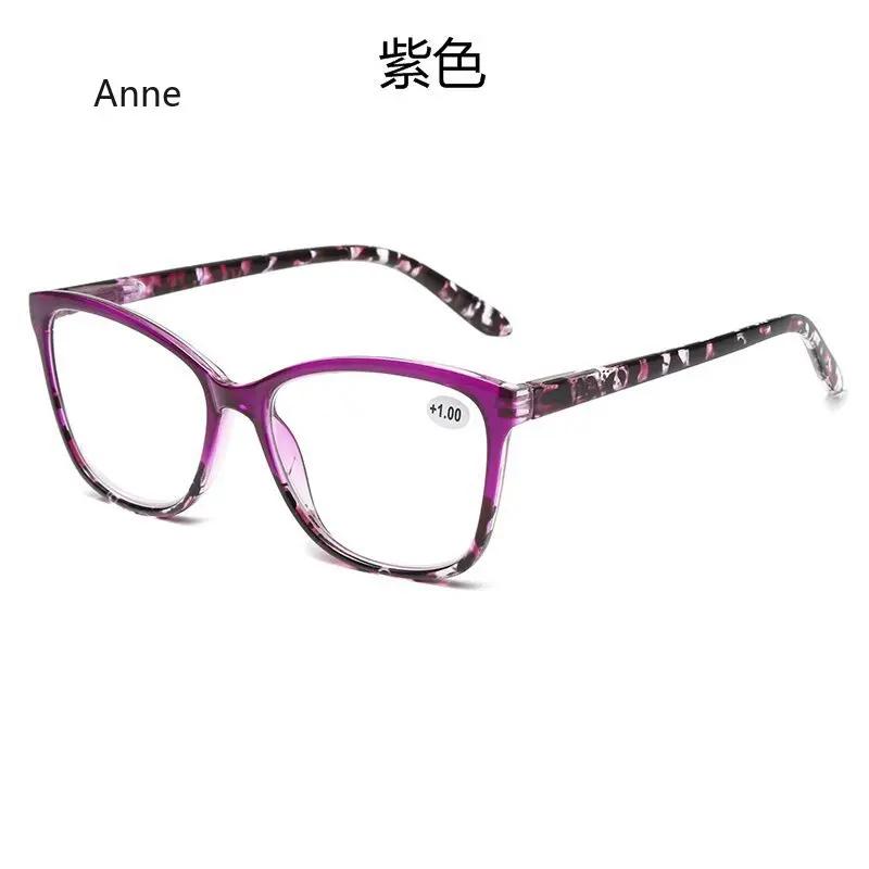 Fashion Geometric Square Anti Blue Light Reading Glasses for Women Relieve Eyestrain Reader Glasses   New