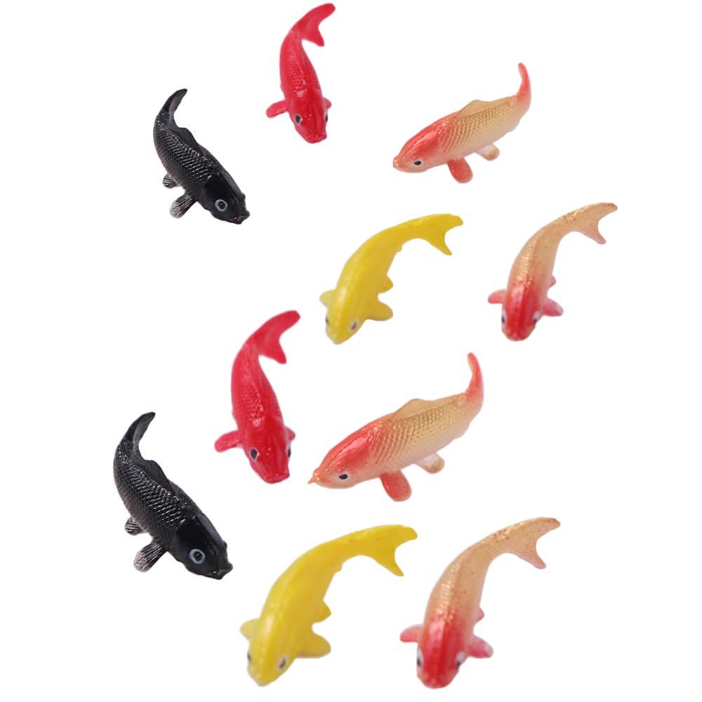 5Pcs Modeling Mini Goldfishes Models Soft 3D Mini Fish Modeling Filler  Fairy Garden