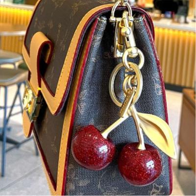 6 Styles Of Cute Cherry Bag Pendants, Personalized Fruit Car Keychains, Exquisite Pendant Decorations, Unisex Cherry Small Gifts