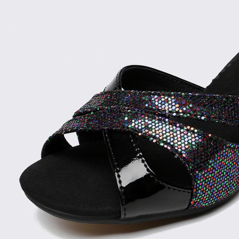 Summer Women's High Heels Sexy Openwork Open Toe Stiletto Sandals Mid-heel Ankle Buckle Strap Sandals Latin Style Dancing Shoes