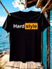 Hardstyle EDM Grafik T-Shirt Grafik T-Shirt - Kräftiges Gelb...