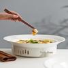 Ceramic Nordic Style Heated Serving Plate with Candle Stove