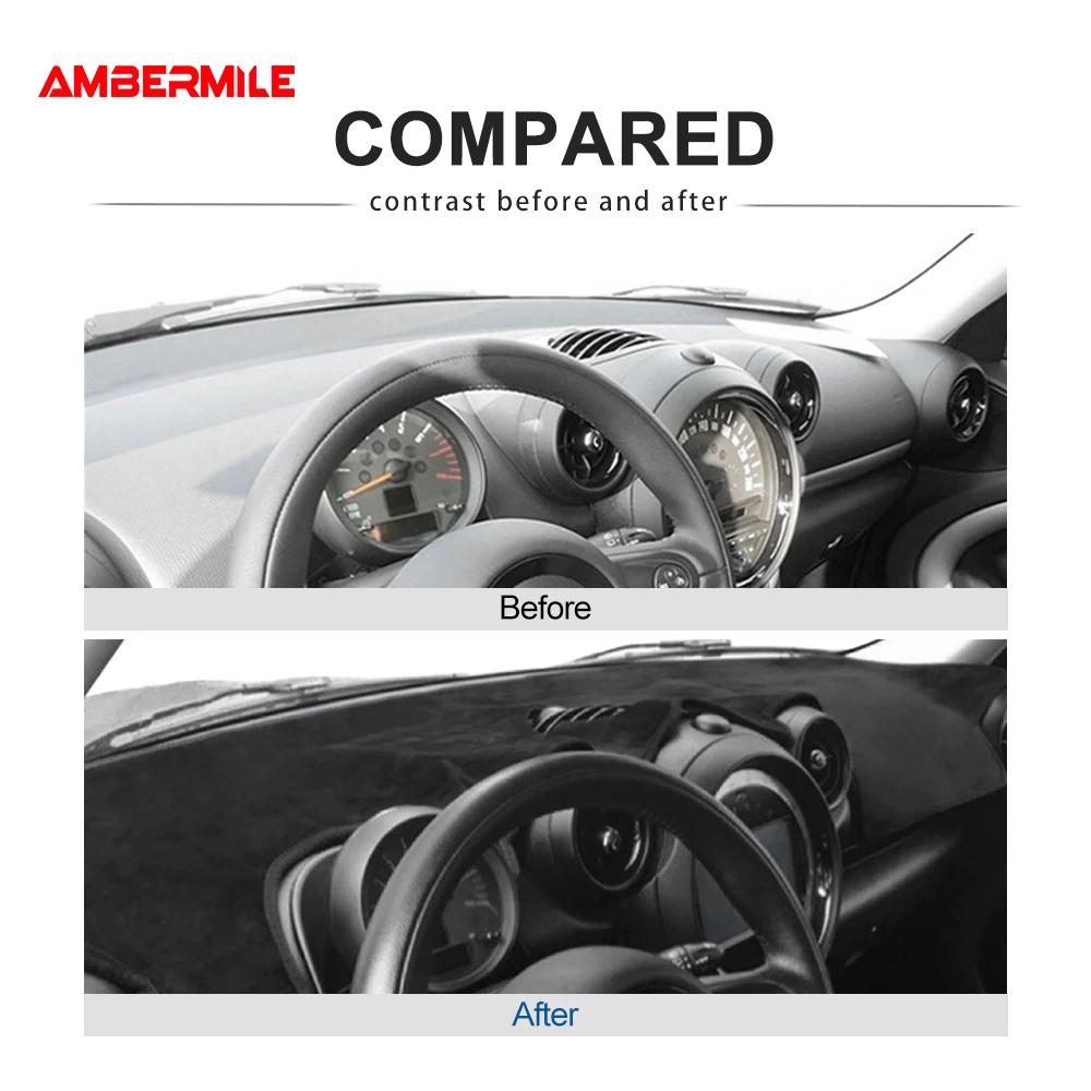 Flannel Car Anti-Slip Dashboard Mat for Mini Cooper Countryman R55 R56 R60