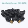 12 Pieces Snap-in Rubber Tire Valve Stems TR412 11.5mm 0.453 Inch with High Temperature Brass Valve Cores Tyre Valve Stems for Tubeless Rim Holes on
