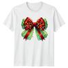 Christmas Bow Lights Holiday Unisexs TShirt Unisexs Tee Graphic Unisex Top Festive