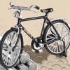 New 1/10 Miniature Alloy Model Bicycle Diecast Metal Bike Adult Simulation House Decor Fun Crafts Collection Ornaments Gifts