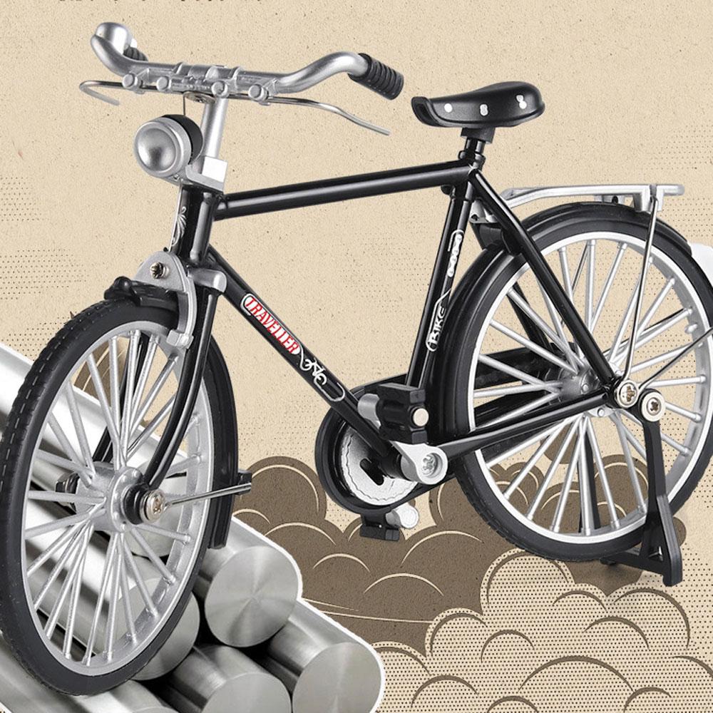 New 1/10 Miniature Alloy Model Bicycle Diecast Metal Bike Adult Simulation House Decor Fun Crafts Collection Ornaments Gifts