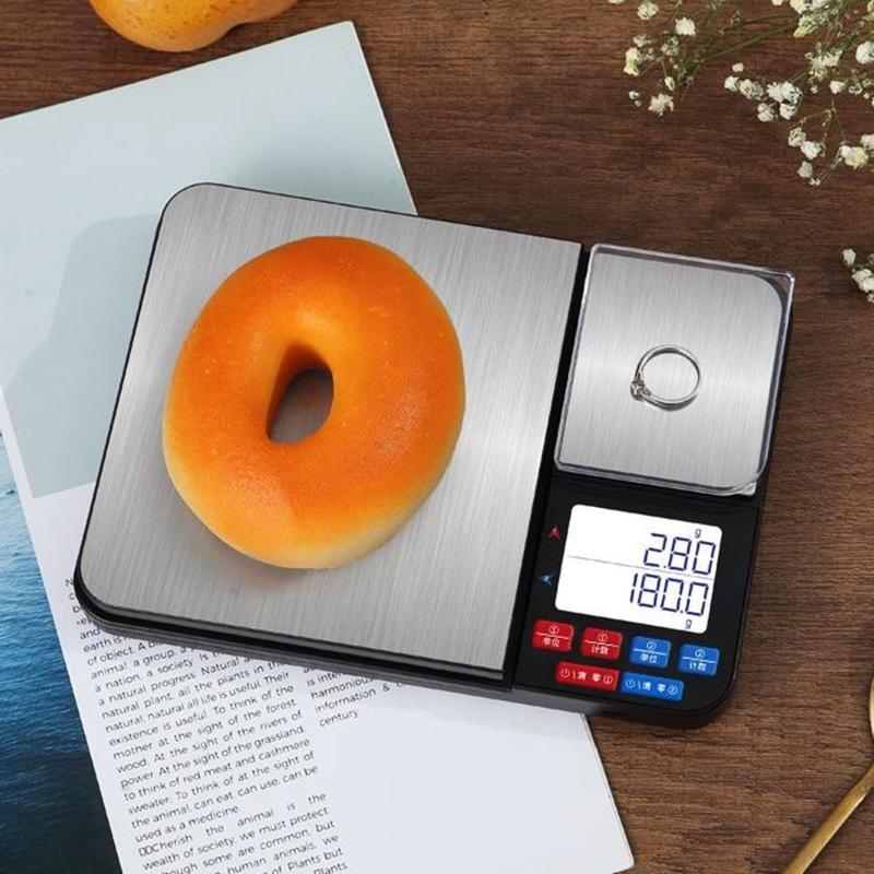 

Digital Kitchen Food Scales with Dual Platform weighing Design with Precision Accuracy & Tare Function Stainless Steel 1