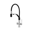 Universal 3-in-1 Kitchen Faucet with Gray/Black Filter 304 Stainless Steel Cold And Hot Mixed Water for Kitchen Sink