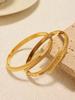 Snake Tails Shape Stainless Steel Bracelet Bangles For Women 18k Gold Plated With Shiny Zircon Luxury Women's Bracelets Bangle