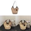 Pvc Woven Tote Bag For Summer Beach Vacation With Large Capacity And Magnetic Closure