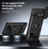 Slide Camera Cover Compatible for Google Pixel 6 Pro Case With Built-in Ring Stand and Folding Stand