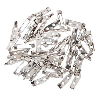 100/120 DIY Brosch Badge Pin Backs Blanks Smyckesfynd 5x15mm 120st