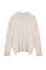 Women's Fashionable Stylish Sweater Stone Soft Textured Crew Neck Knitwear Sweater