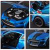 Large 1/18 Ford Mustang GT500 Miniatures Alloy Diecast Metal Vehicle Model Collectibles Sound Light Toys Car Gifts for Kids Boys