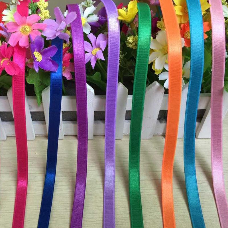 

1СМ Екологічно чиста нейлонова блискуча еластична стрічка - Оксамитова бретелька для бюстгальтера з гачком 08 0.8CM Nylon Fuzzy Strap*Off White