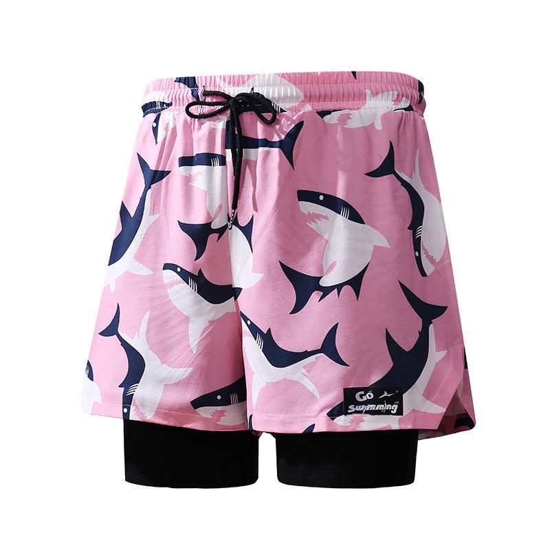 SUREDA Rychleschnoucí plavky proti rozpakům - Unisex nadměrná velikost, plavky se čtvercovou nohavičkou na pláž a do horkých pramenů