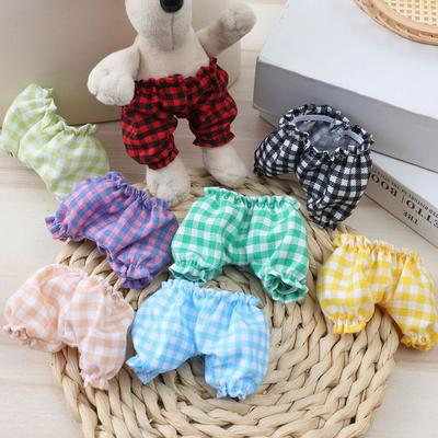 10cm Cotton Doll Clothes Fashion Casual Wear Pants Doll Lantern Pants Trousers Clothes Cotton Doll Suit DIY Doll Accessories