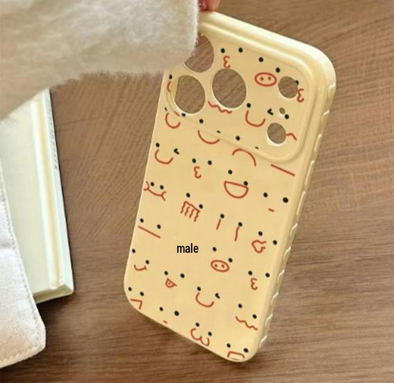 

Abstract Heart Window Case for Apple 17 Pro Max - Compatible with Models 14, 15, 16 - Large Size Apple 13