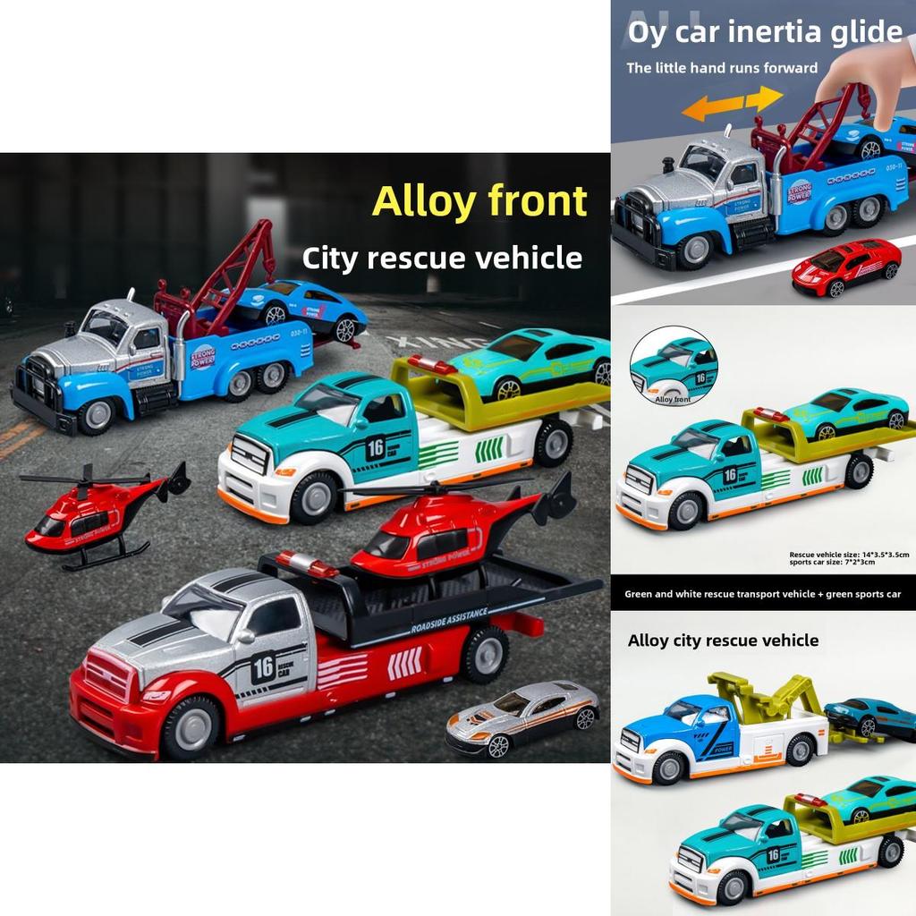 Childrens Alloy Rescue Fire Truck Toy With Inertia Drive For Interactive Play And Parentchild Bonding