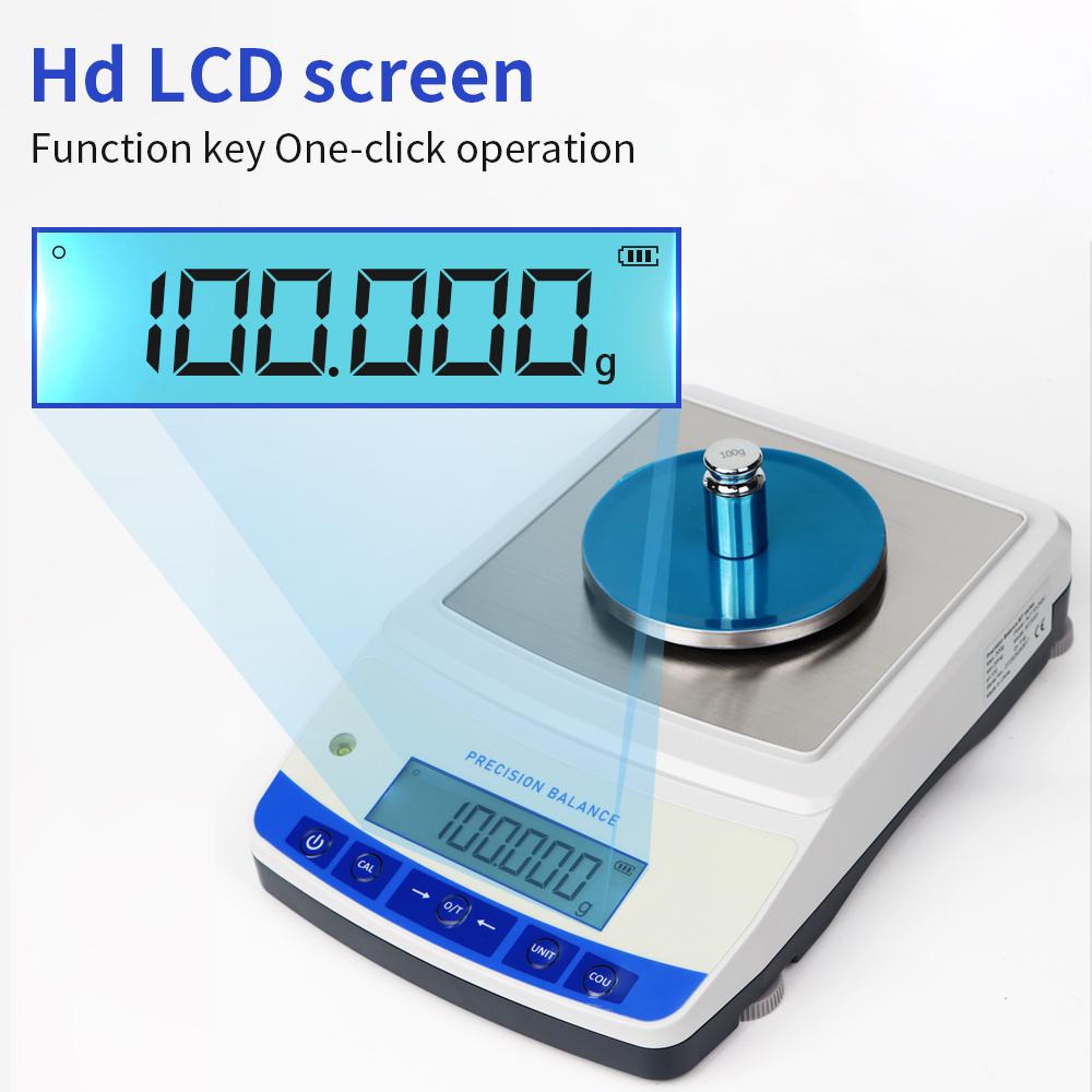 Lab Scale 500g 0.001g High Precision Electronic Balance Digital Analytical Balance Jewelry Scale with Windshield Balance Scale