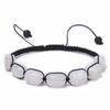 Adjustable Handmade Woven Natural Stone Crystal Beaded Bracelet