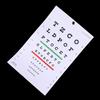 1pc Premium Snellen Eye Chart Wall Chart Plastic Waterproof Snellen Charts For Eye Test Exams